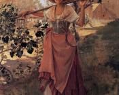 弗兰克 杜韦内克 : Girl with Rake